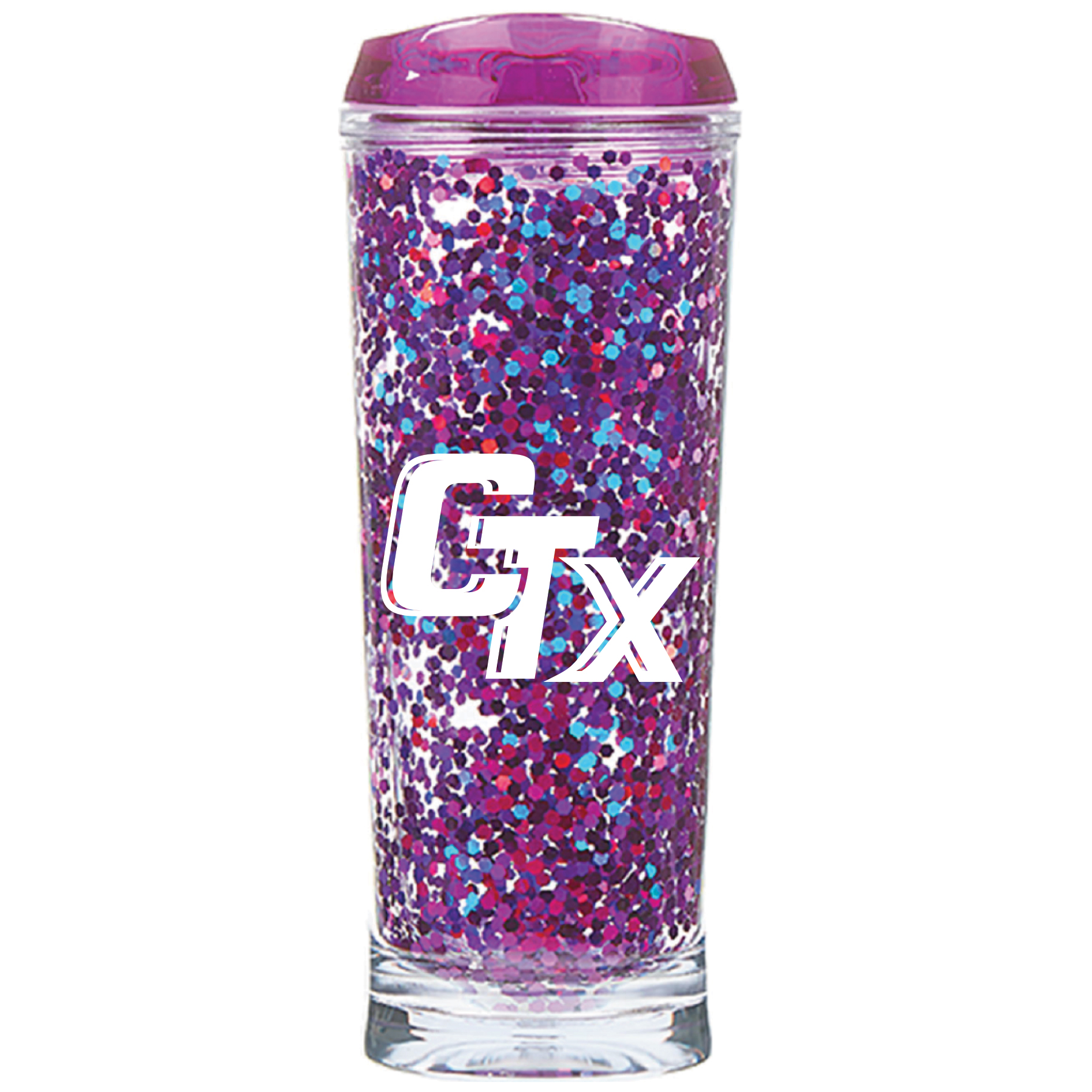 image of: CTX Purple Glitter Tumbler