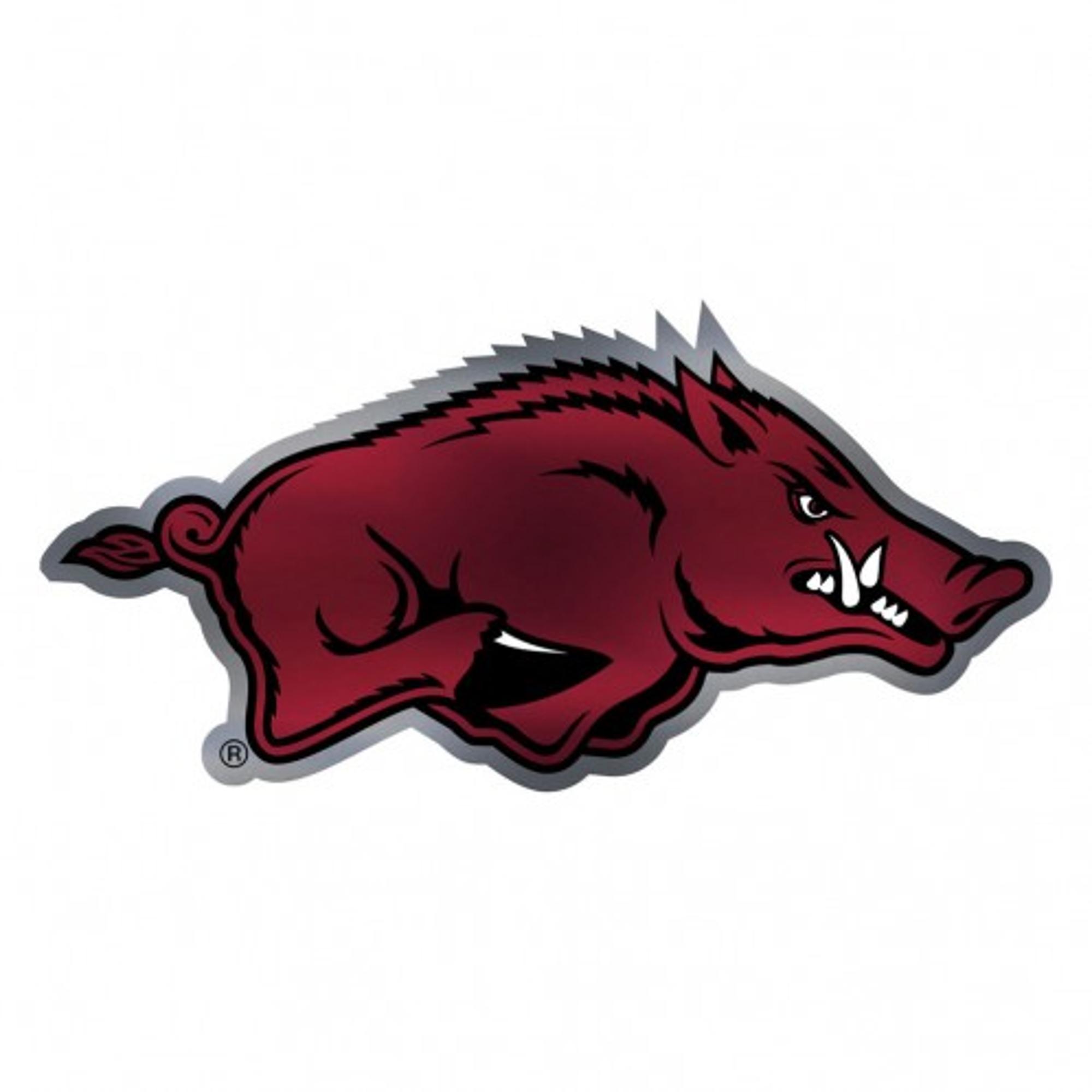image of: Arkansas Razorback Full Color Acrylic Auto Emblem