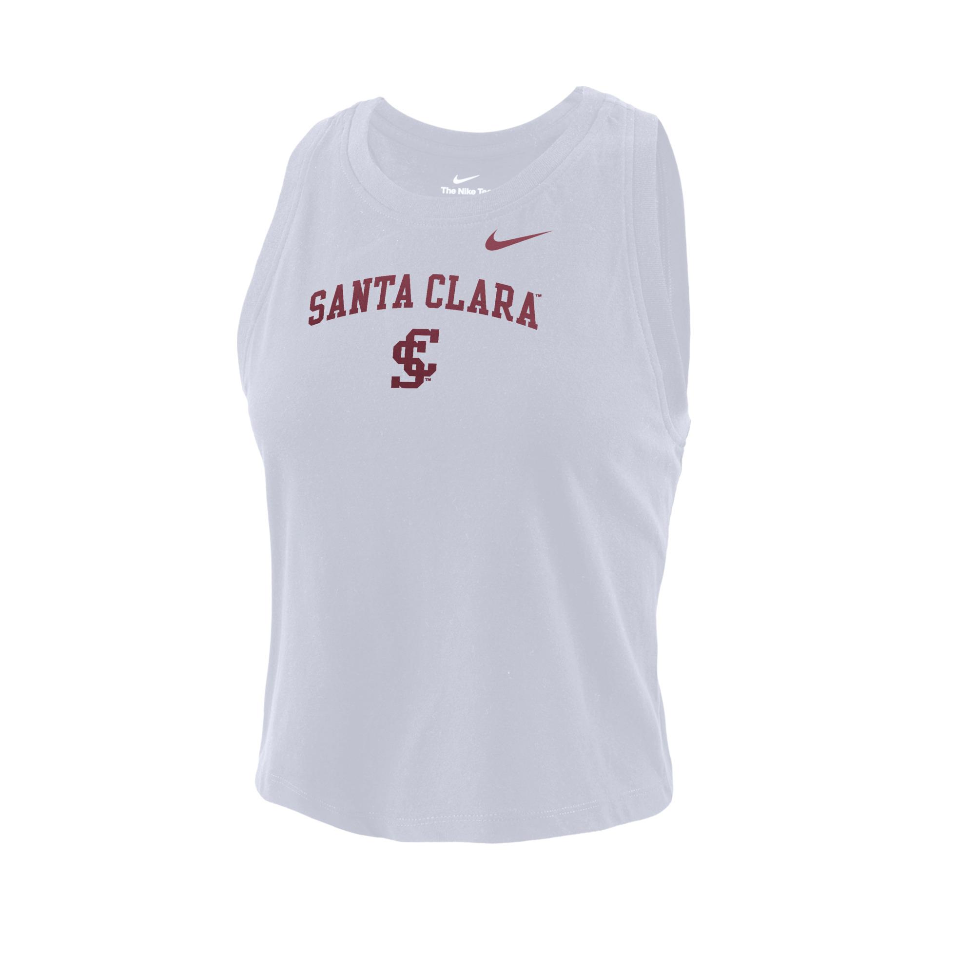 Product image 1 of 1 for Santa Clara Broncos Nike Women's Dri-FIT Cotton Crop Tank Top, White