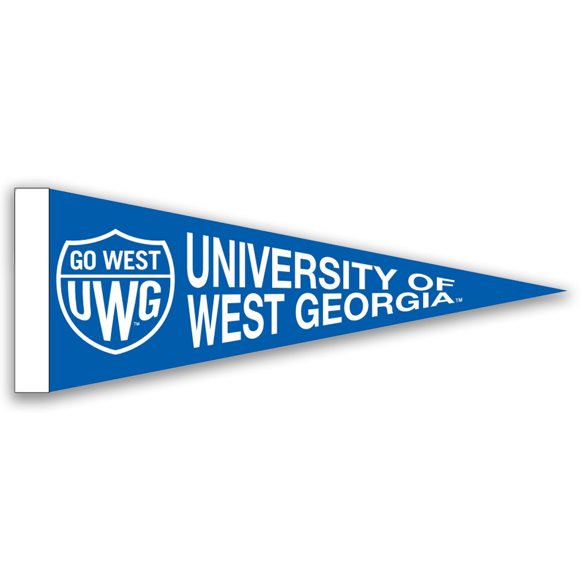image of: SHIELD LOGO UNIV. WEST GA HARD FELT PENNANT