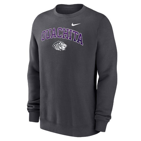 Ouachita Tigers Club Fleece Crew; $74.99