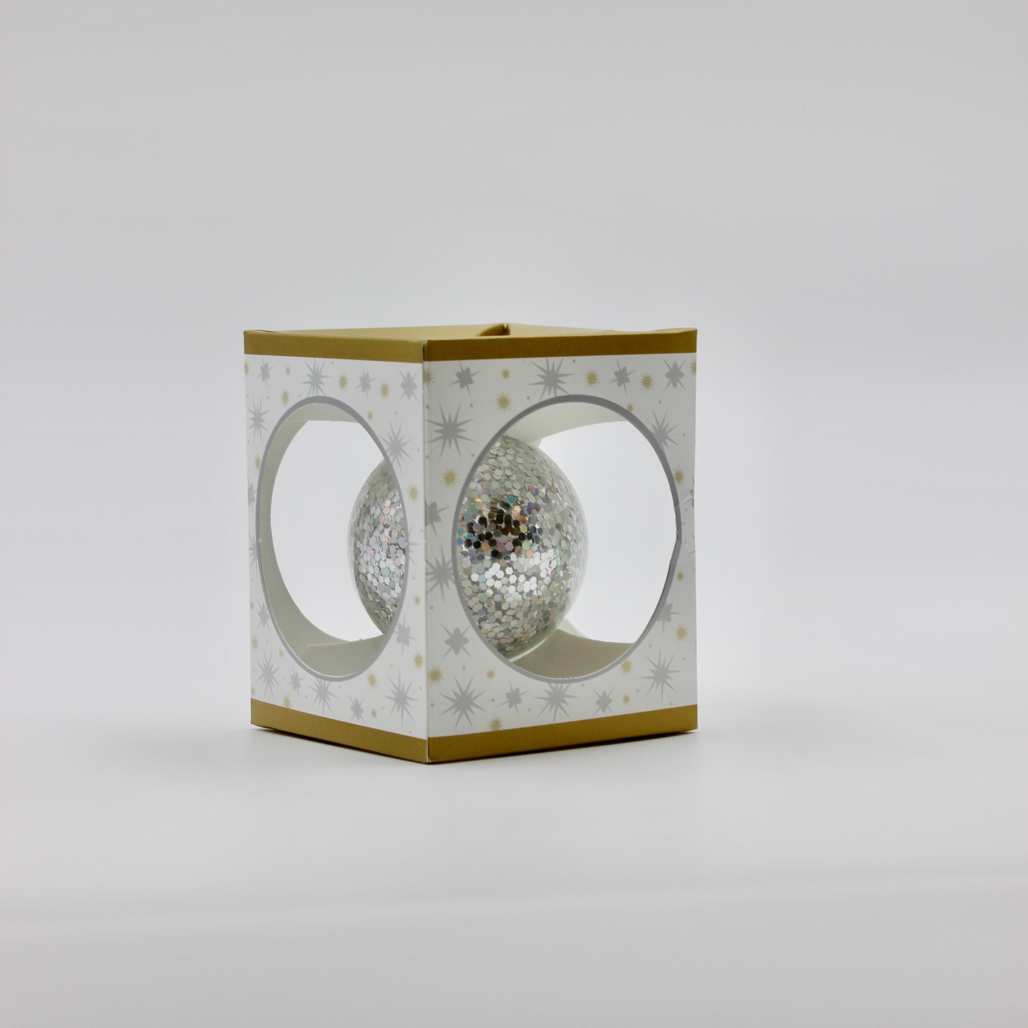 image of: SPIRIT SPARKLE GLASS BALL ORNAMENT FIXME