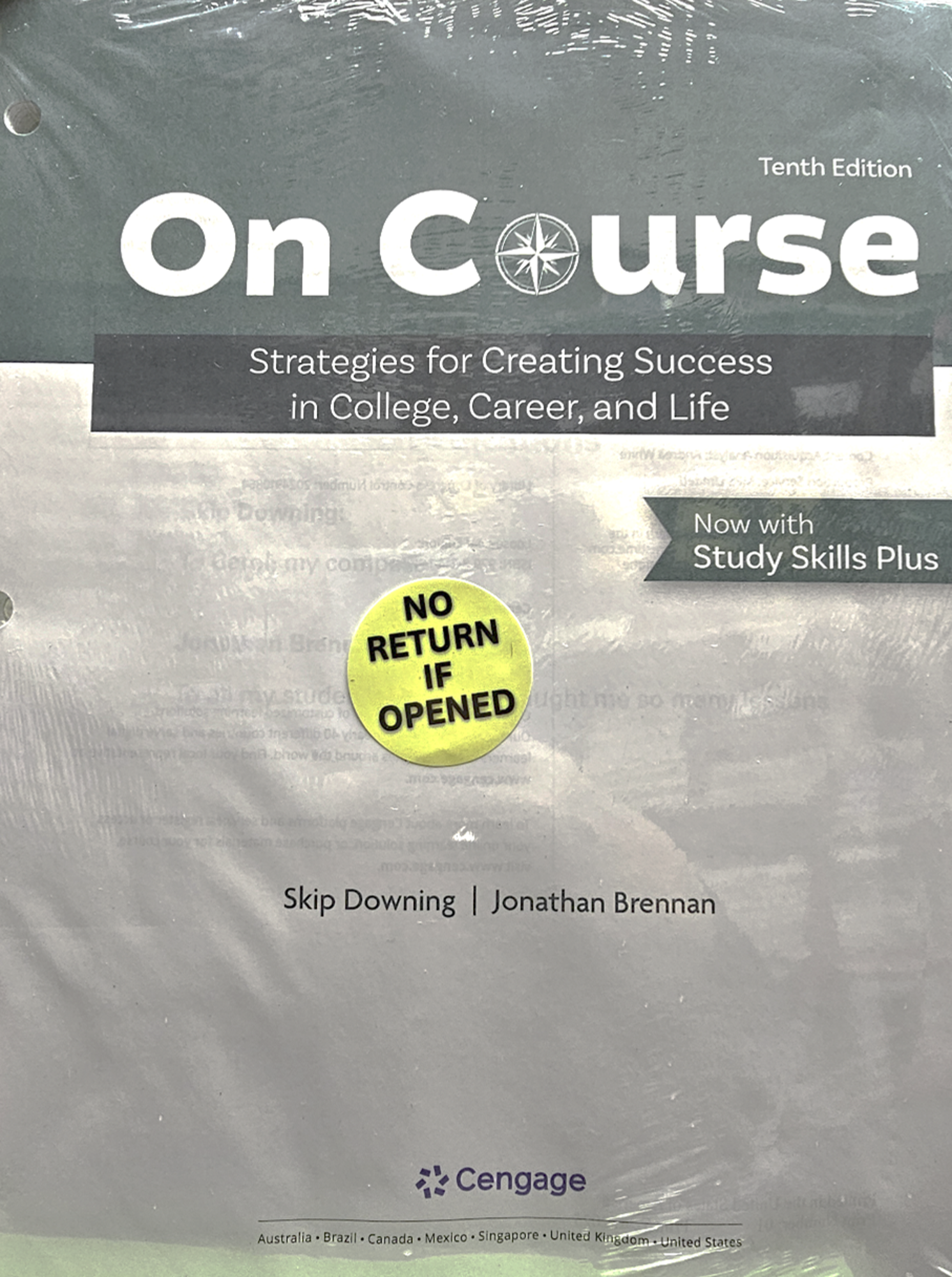Cover image for On Course: Strategies for Creating Success IA SPECIAL EDITION