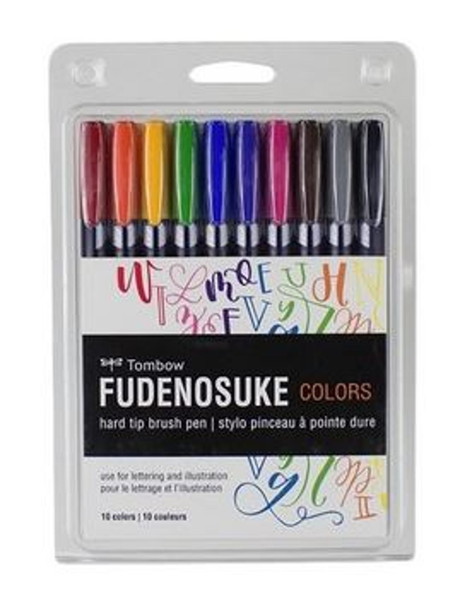 Fudenosuke 10 Color Brush Pen Set Rebel Bookstore