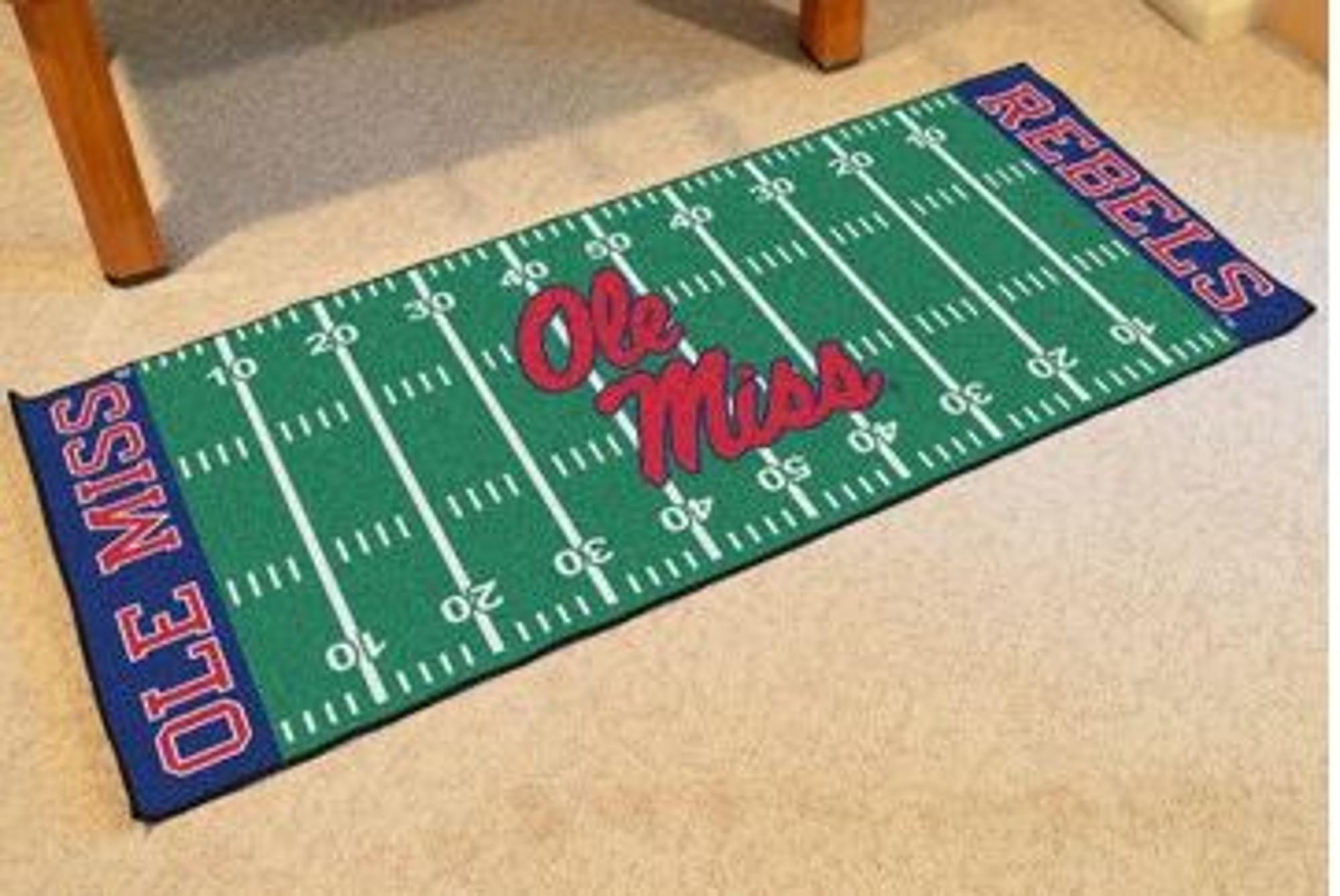image of: Ole Miss Football Field Runner 30x72