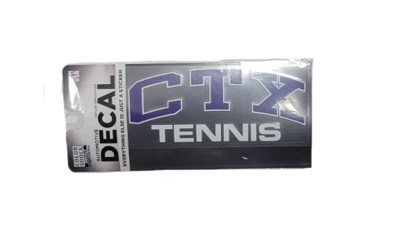Tennis Color Shock CTX Car Decal; $4.99