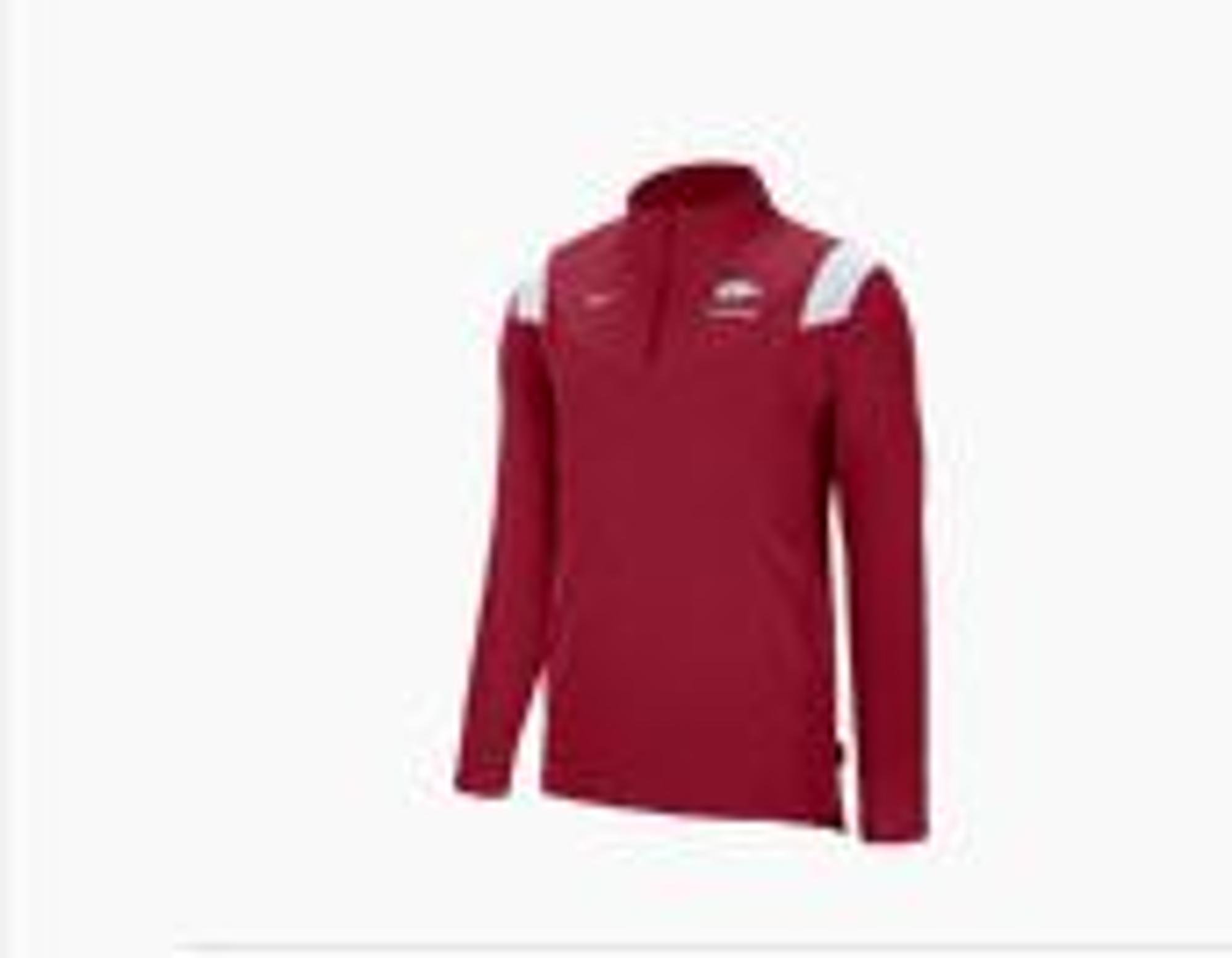 image of: Arkansas Razorbacks Nike Lightweight 1/4 Zip Coaches Jacket