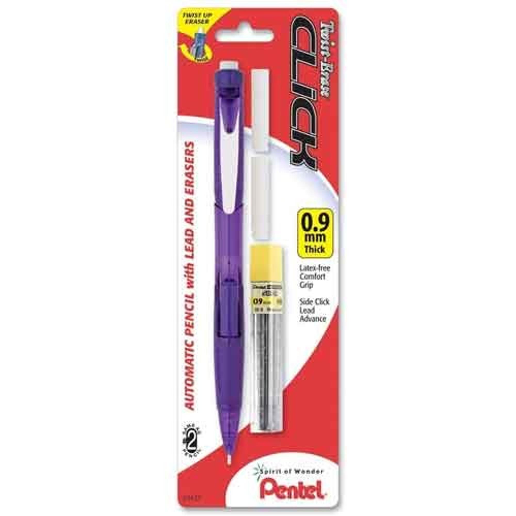 image of: PENS TWIST ERASE CLICK PENCIL CARDED .9M