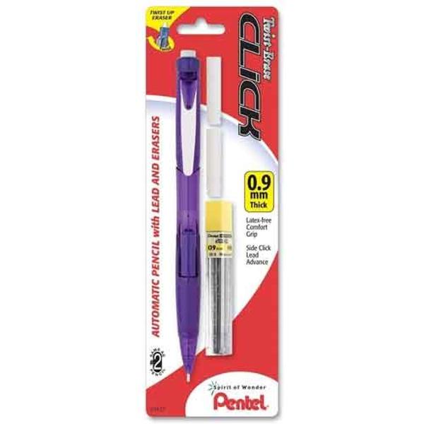 PENS TWIST ERASE CLICK PENCIL CARDED .9M; $5.85