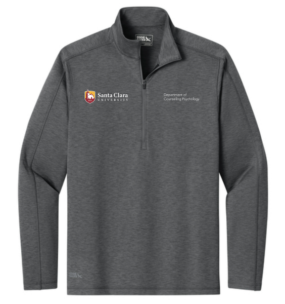 SCU Department of Counseling & Psychology Adventurer 1/4 Zip, Metal Gray Heather; $89.98