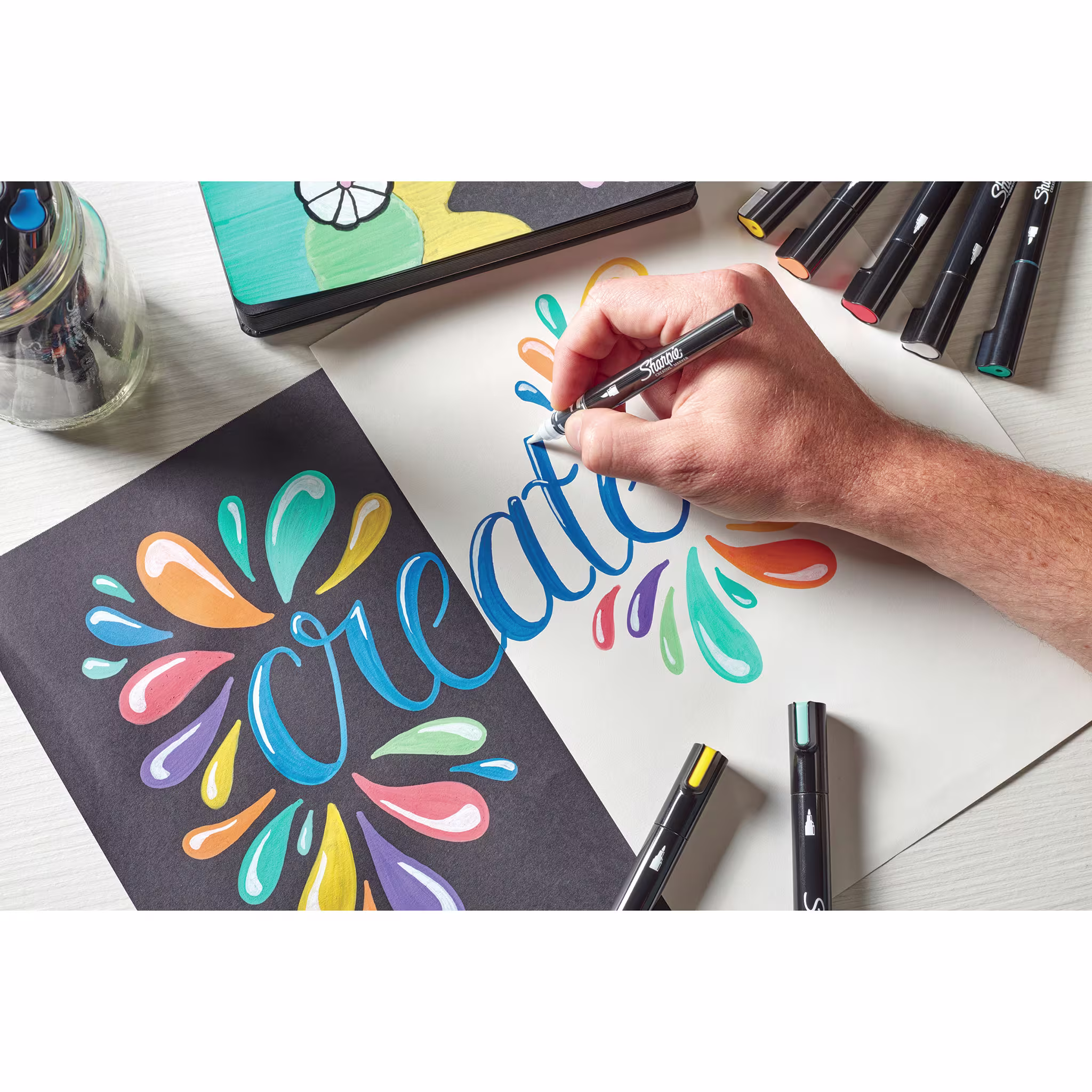 Product image 4 of 5 for Sharpie Creative Acrylic Markers -12pk, Classic Colors, Brush Tip