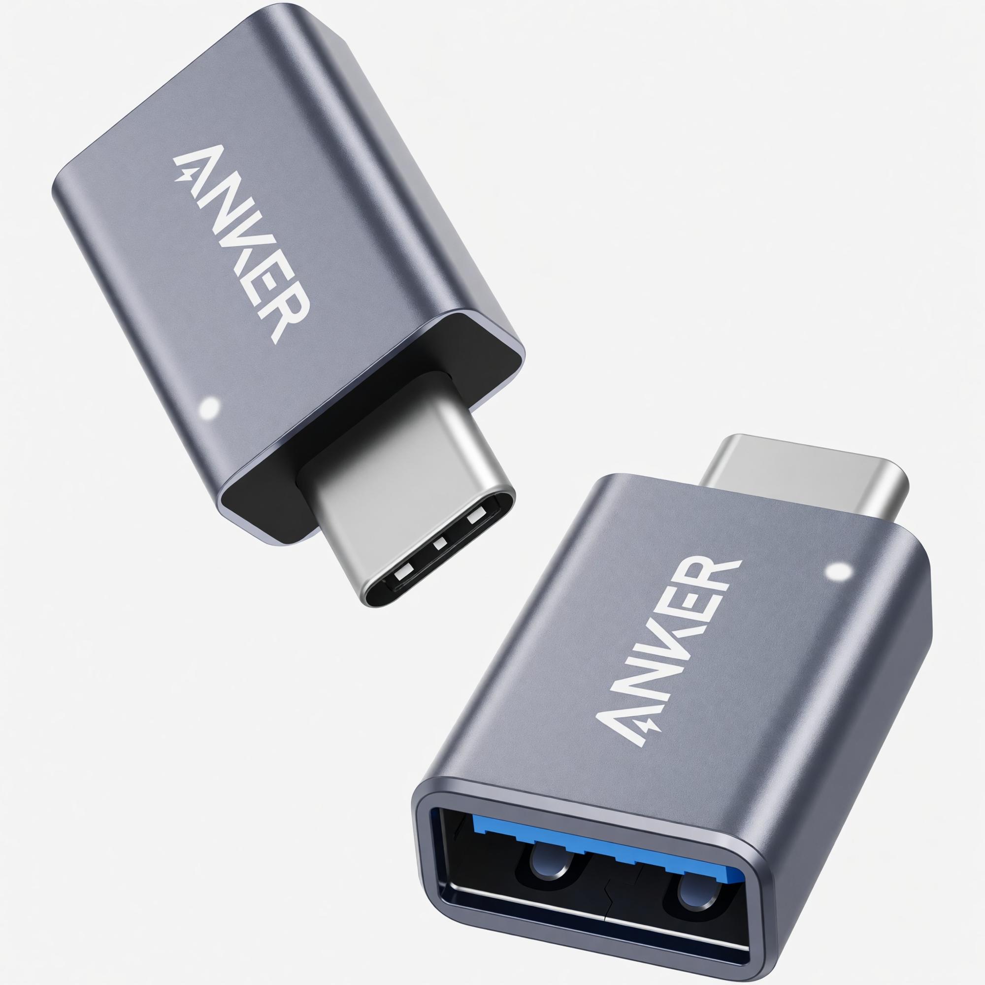 Product image 1 of 1 for Anker USB-C to USB 3.0 Female adapter 2pk