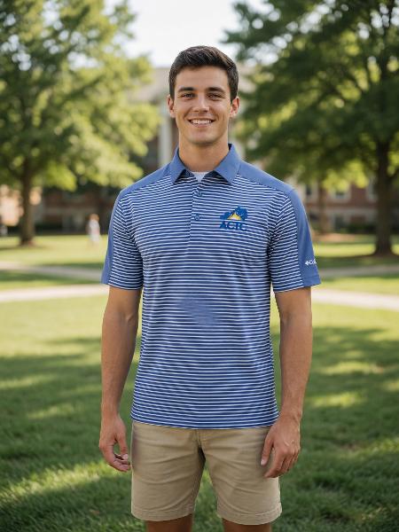KACTC POLO IN CONTENTION STRIPE; $79.99