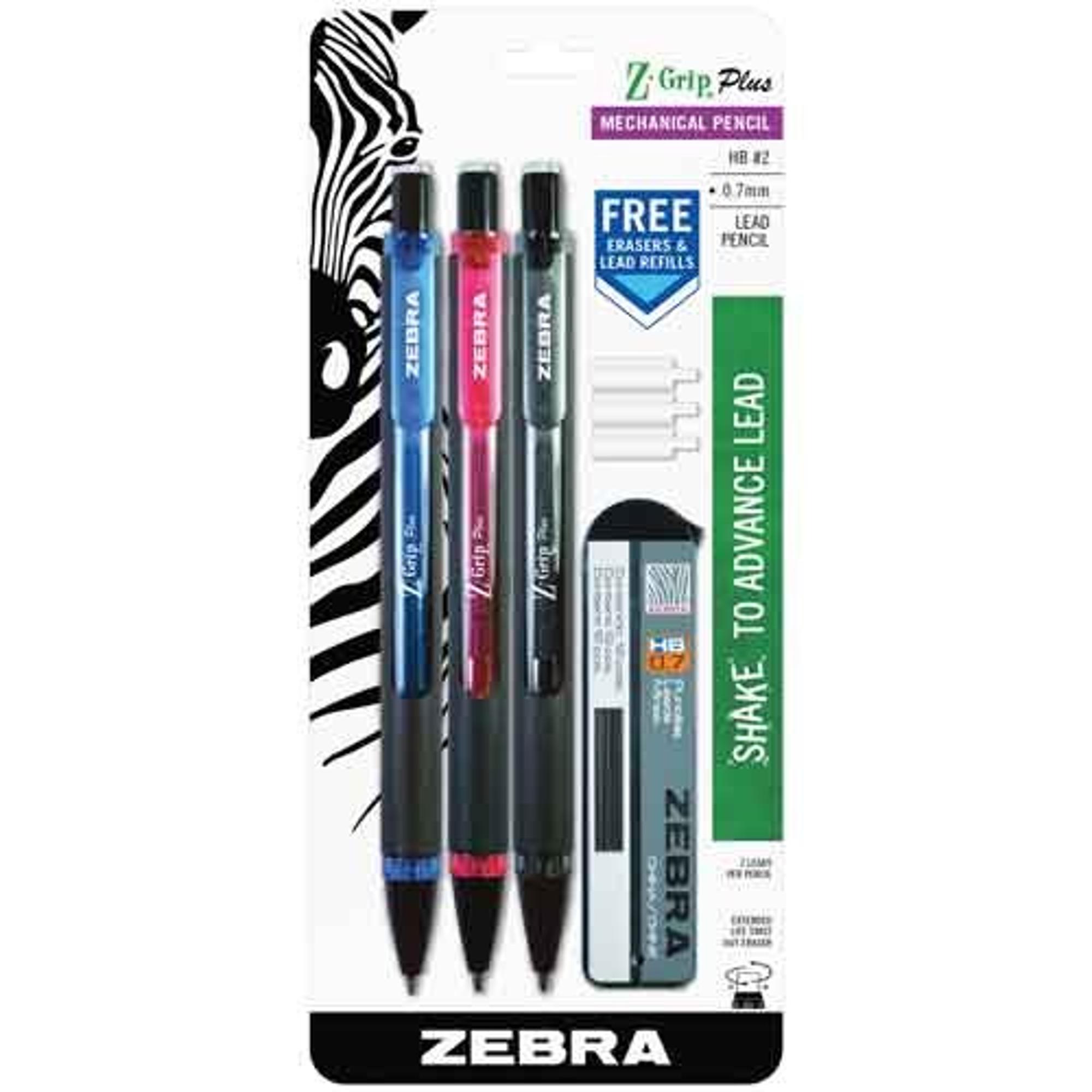 image of: Z GRIP MECH. PENCIL HB, #2, 0.7mm 3pk