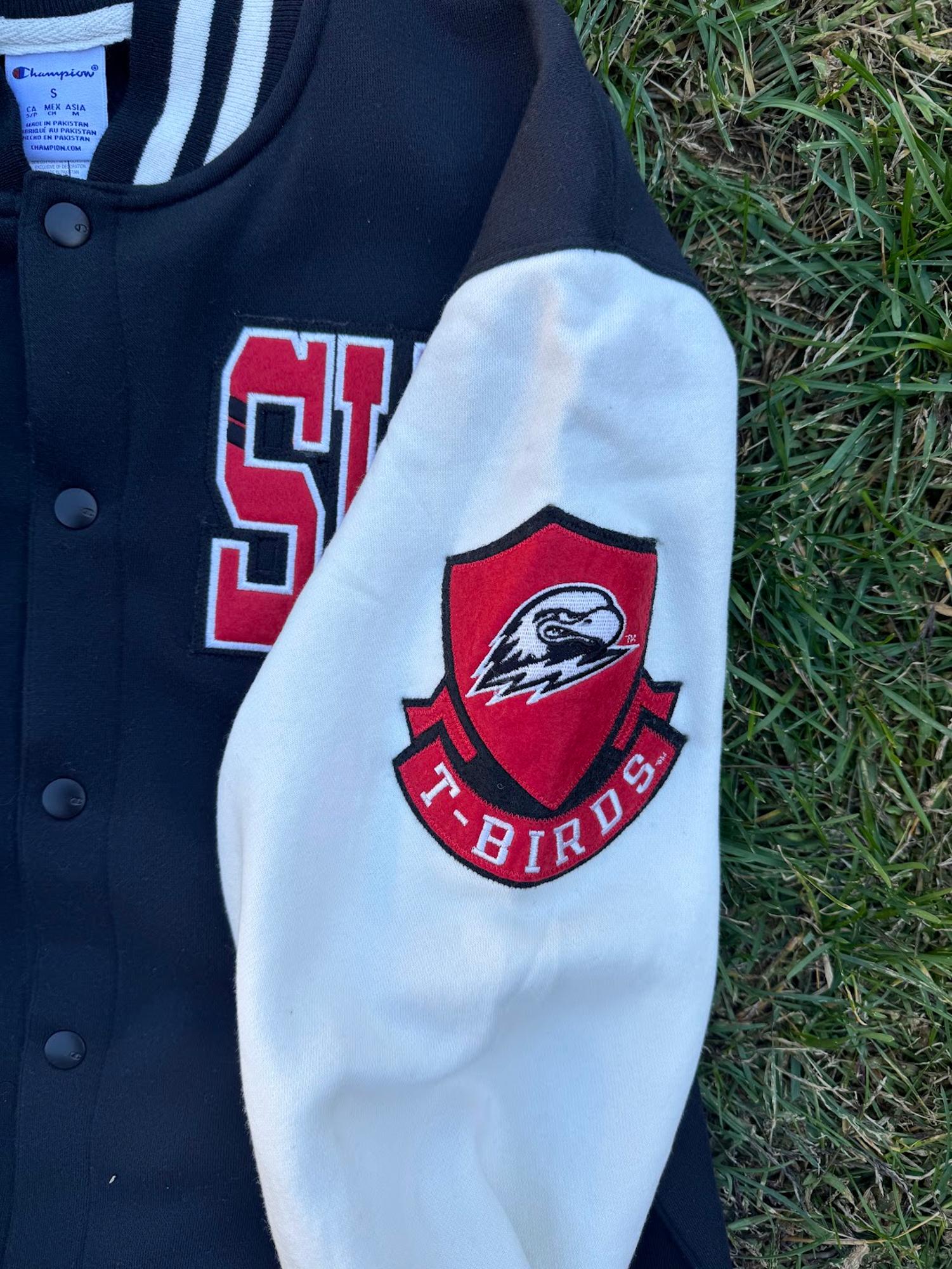 Product image 2 of 4 for CHAMPION FLEECE VARSITY JACKET BLACK SUU