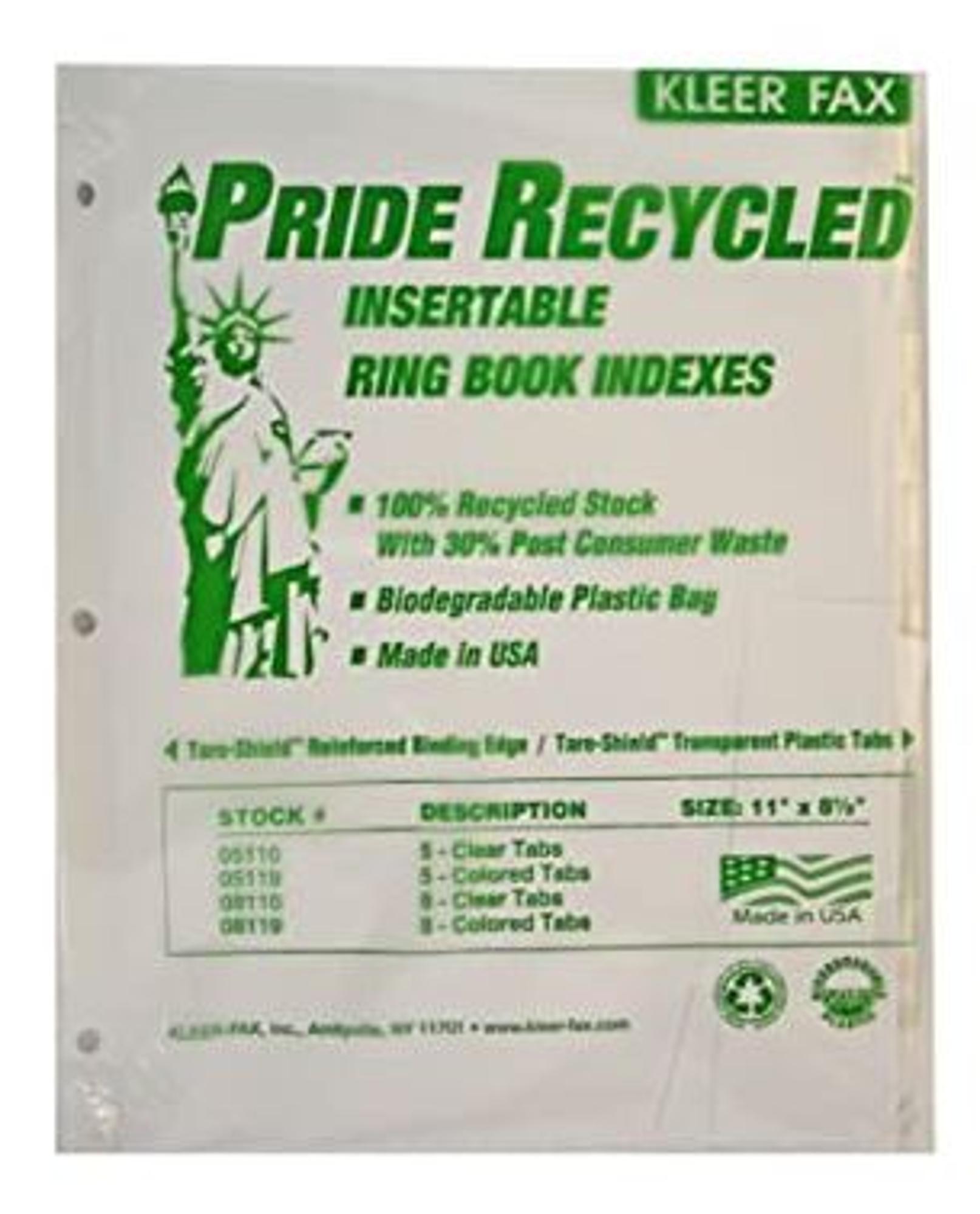 image of: Pride Series Insertable Index Dividers 5-Tab
