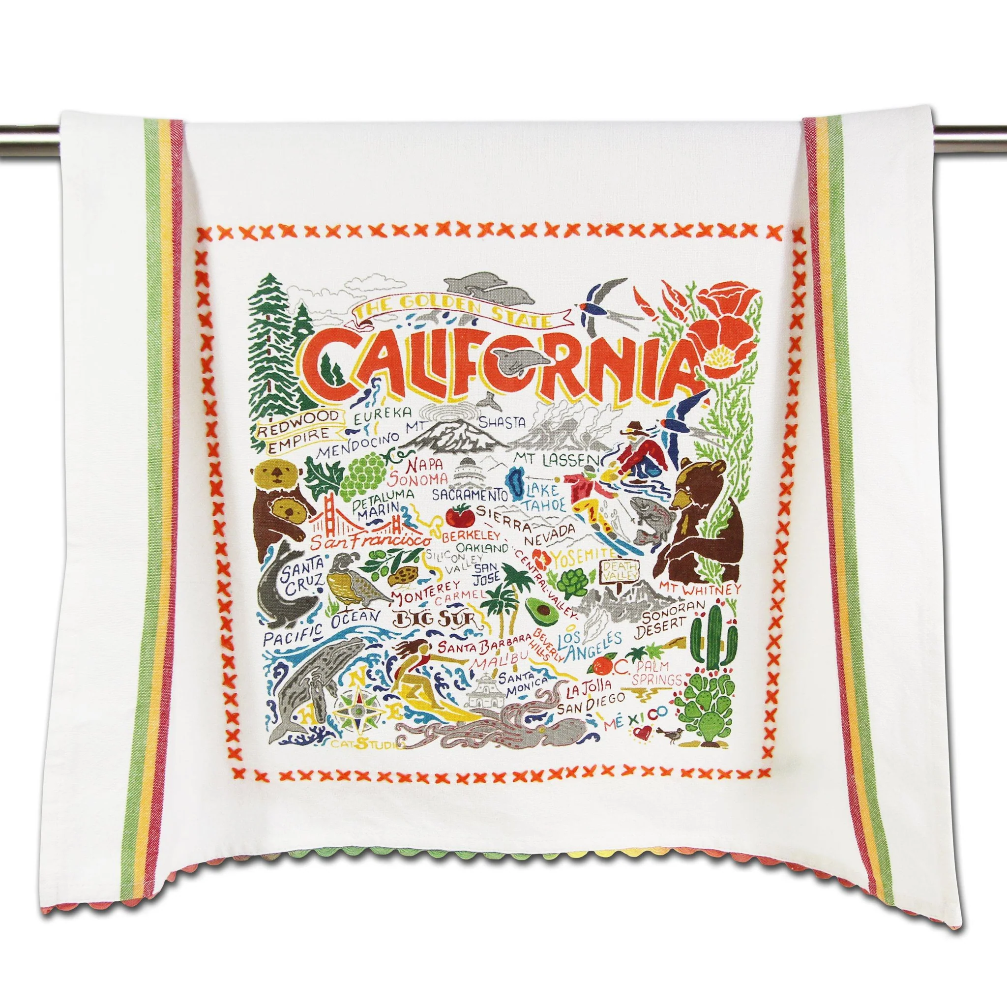 image of: Catstudio Dish Towel California State