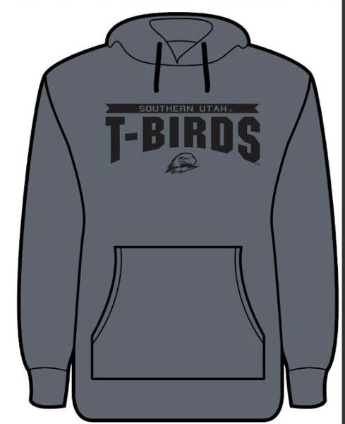 CI SPORTS HOOD BLACK SOU/T-BIRDS THOR BLACK ON BLACK; $60.00