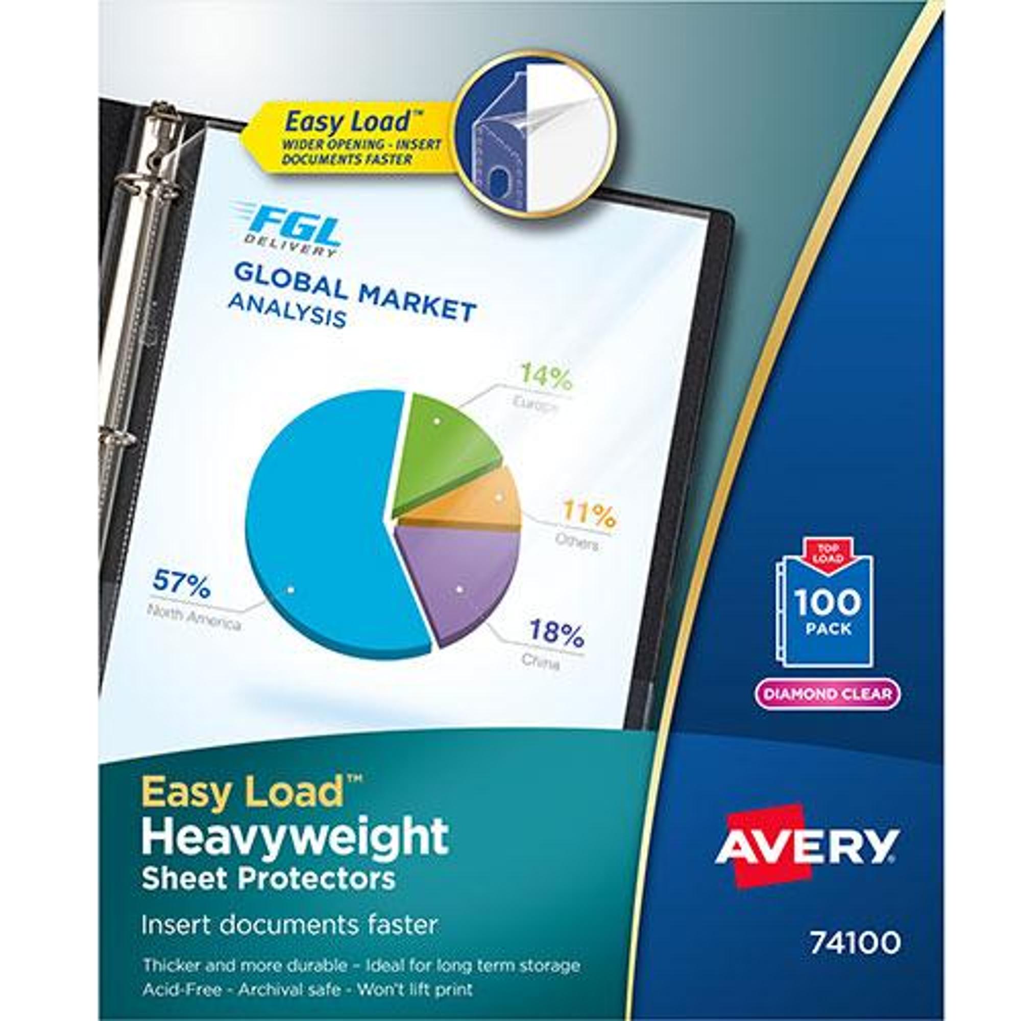 image of: AVERY SHEET PROTECTOR 100CT BOX