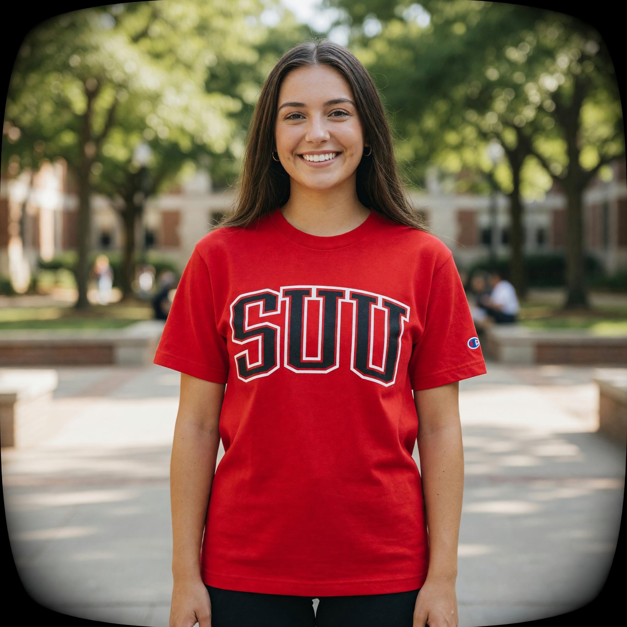 Product image 2 of 3 for CHAMPION TEE S/S RED SUU WOMENS
