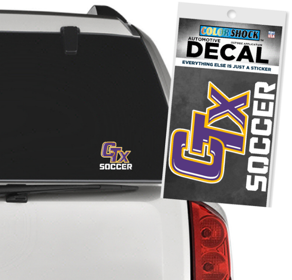 CTX Soccer Decal; $6.99