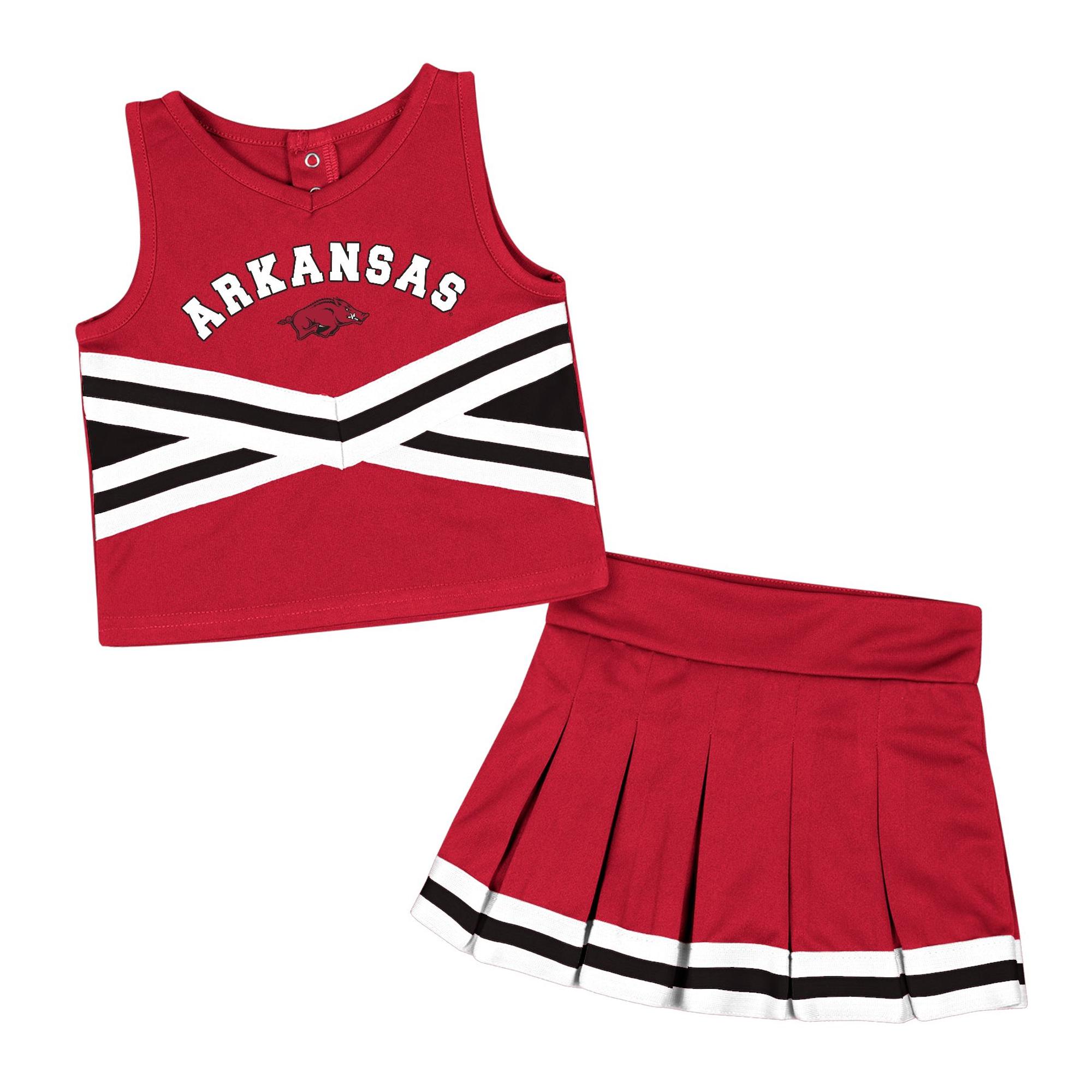image of: Arkansas Razorbacks Toddler Carousel Cheerleader Set