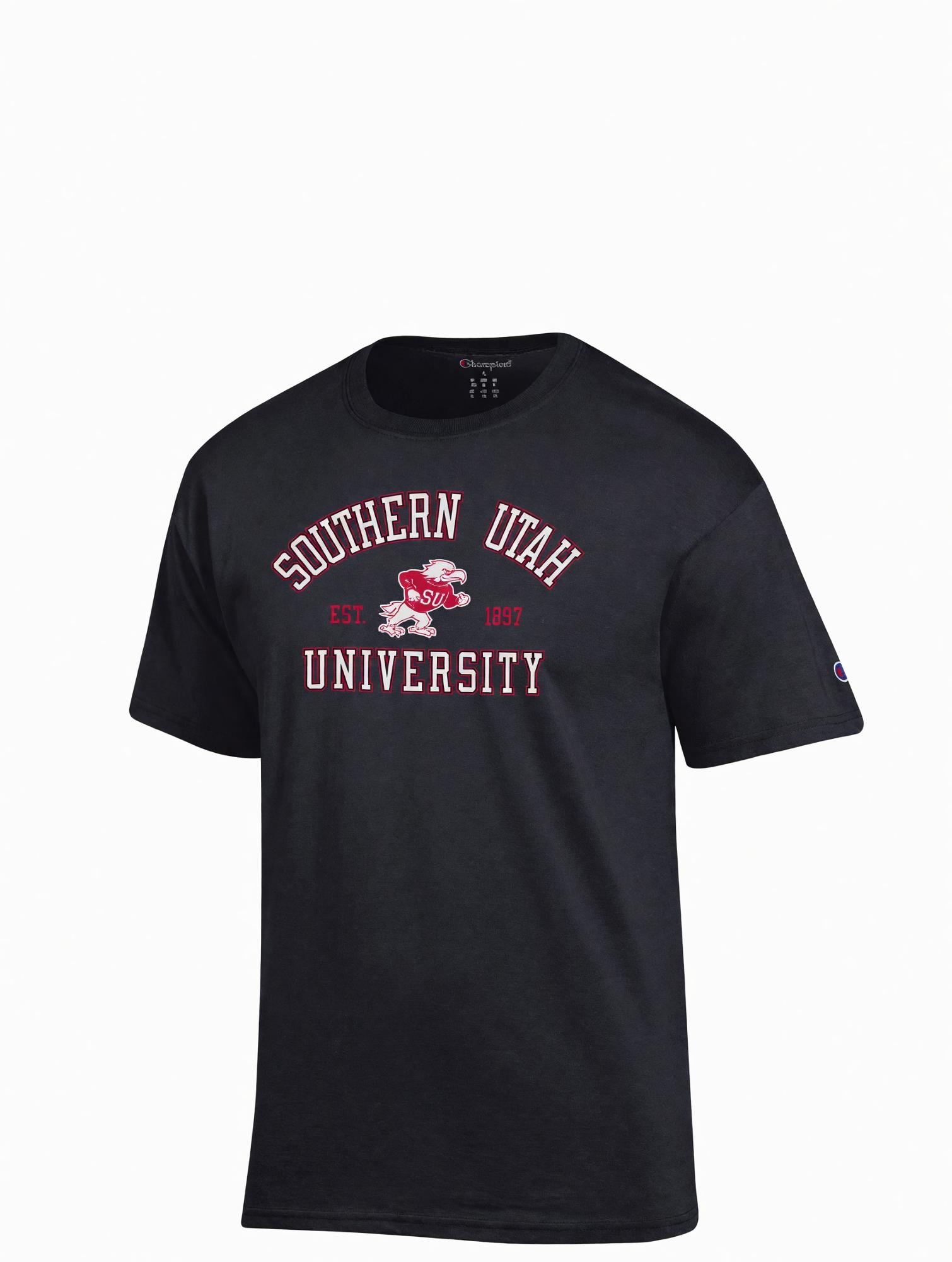 Product image 1 of 1 for Champion Black S/S Tee – Fighting Bird 1897
