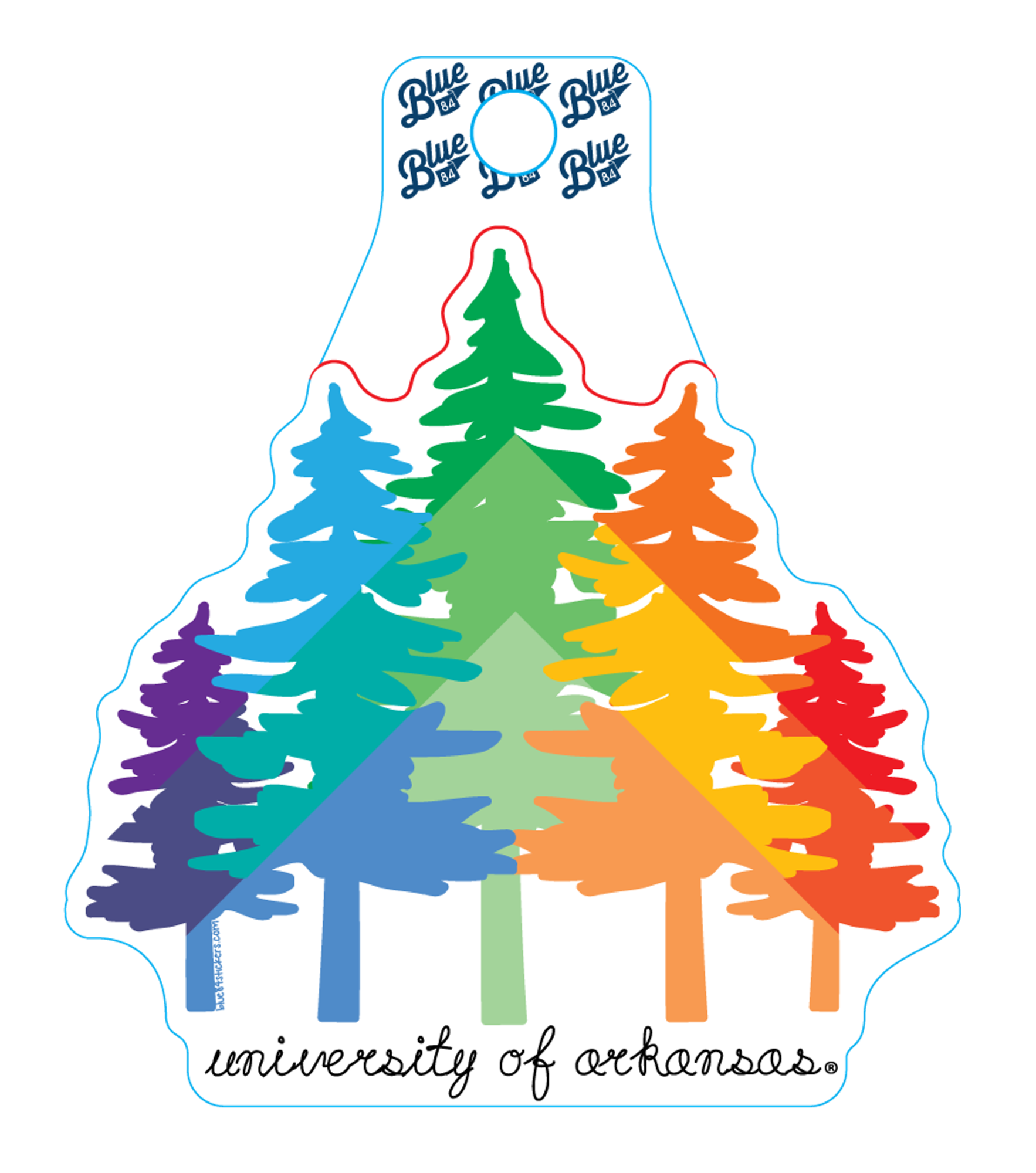 image of: Rainbow Lifestyle Blue 84 Sticker