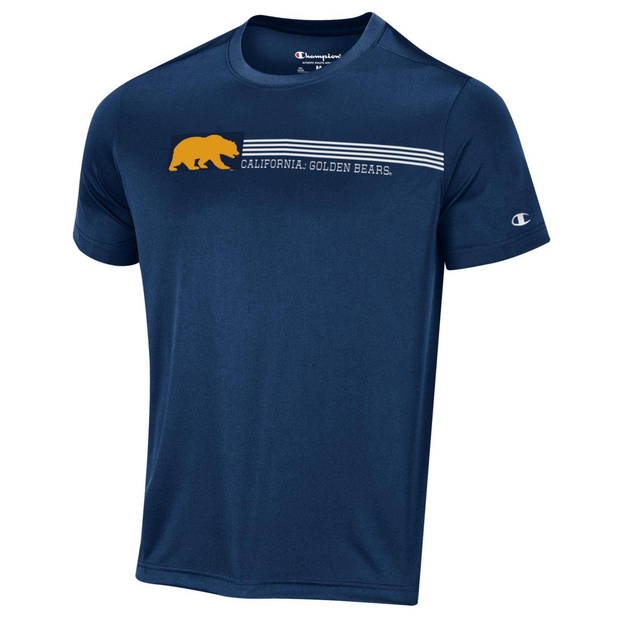 Product image 1 of 1 for Stadium Short Sleeve Poly Tee Walking Bear / California Logo