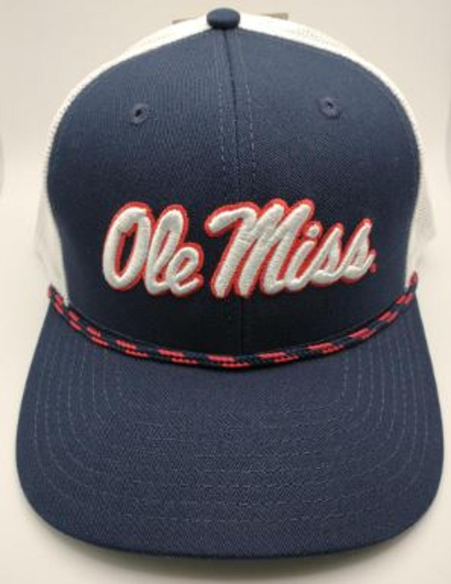 The Ole Miss Script Logo Embroidered | Lake Blue Legacy Dad Hat