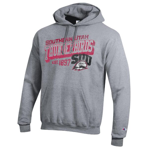 CHAMPION HOOD GRAY  SOU THUNDERBIRDS 1897; $49.99