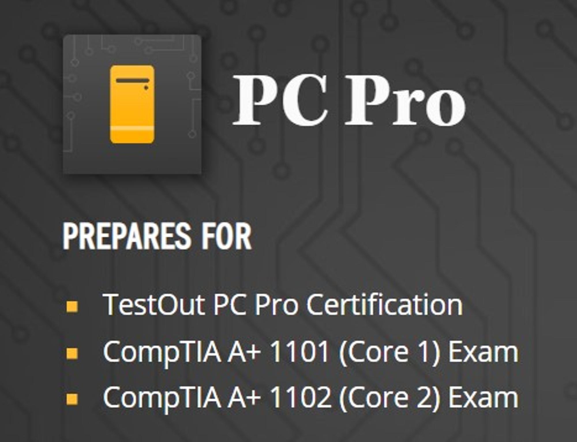 Cover image for ITSC 1325: Testout PC Pro Digital Access Code