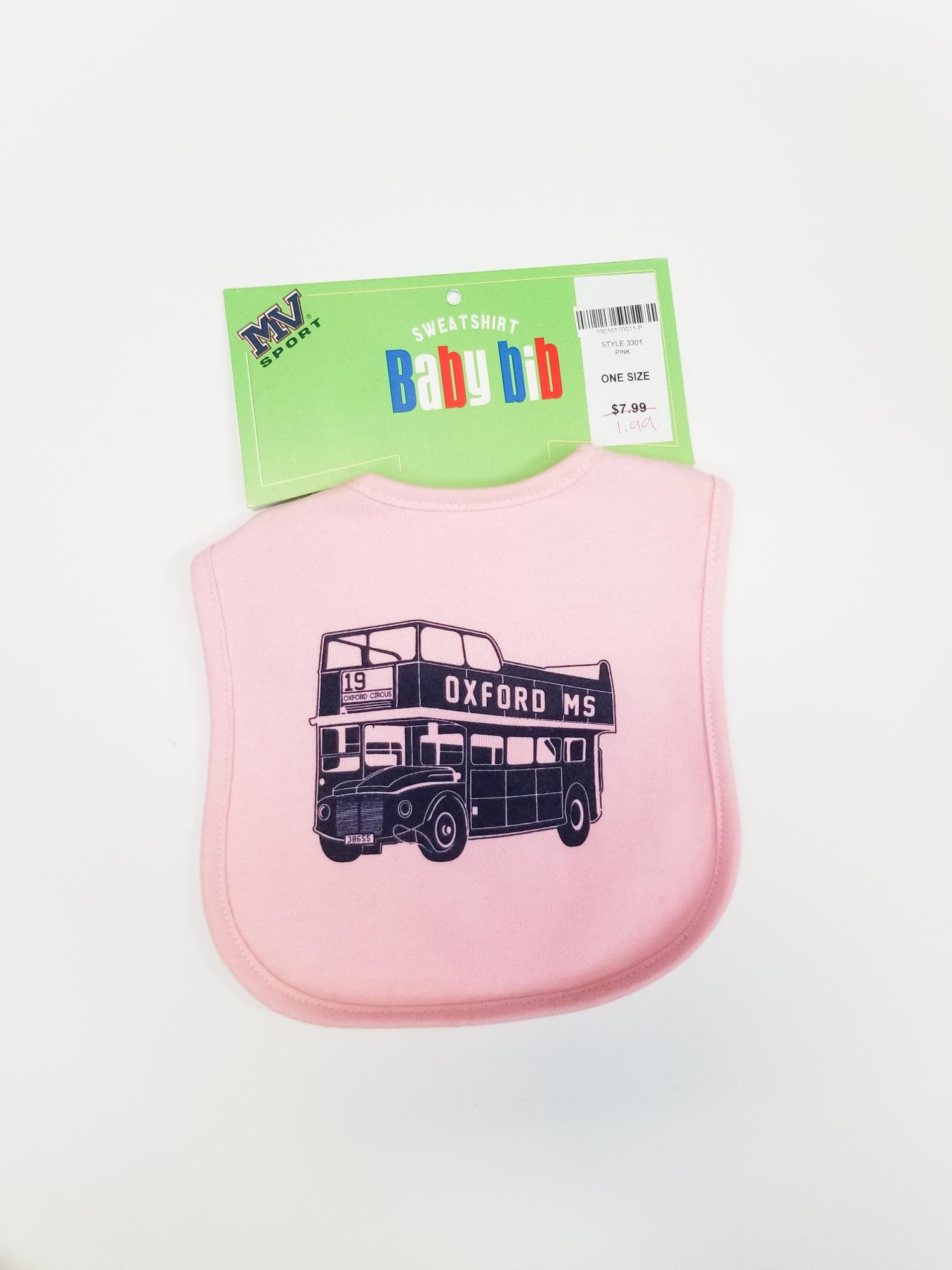 image of: Oxford Bus Baby Bib Pink