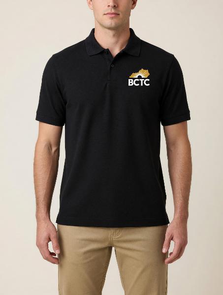 KBCTC SS POLO BLK LOGO; $62.99