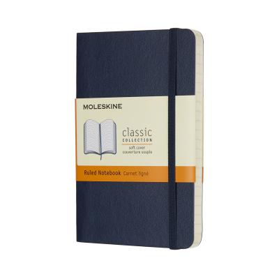 Product image 1 of 1 for Moleskine Clas sic Notebook,Pocket,Ruled,Sapphire Blue,Soft Cover (3.5 x 5.5)