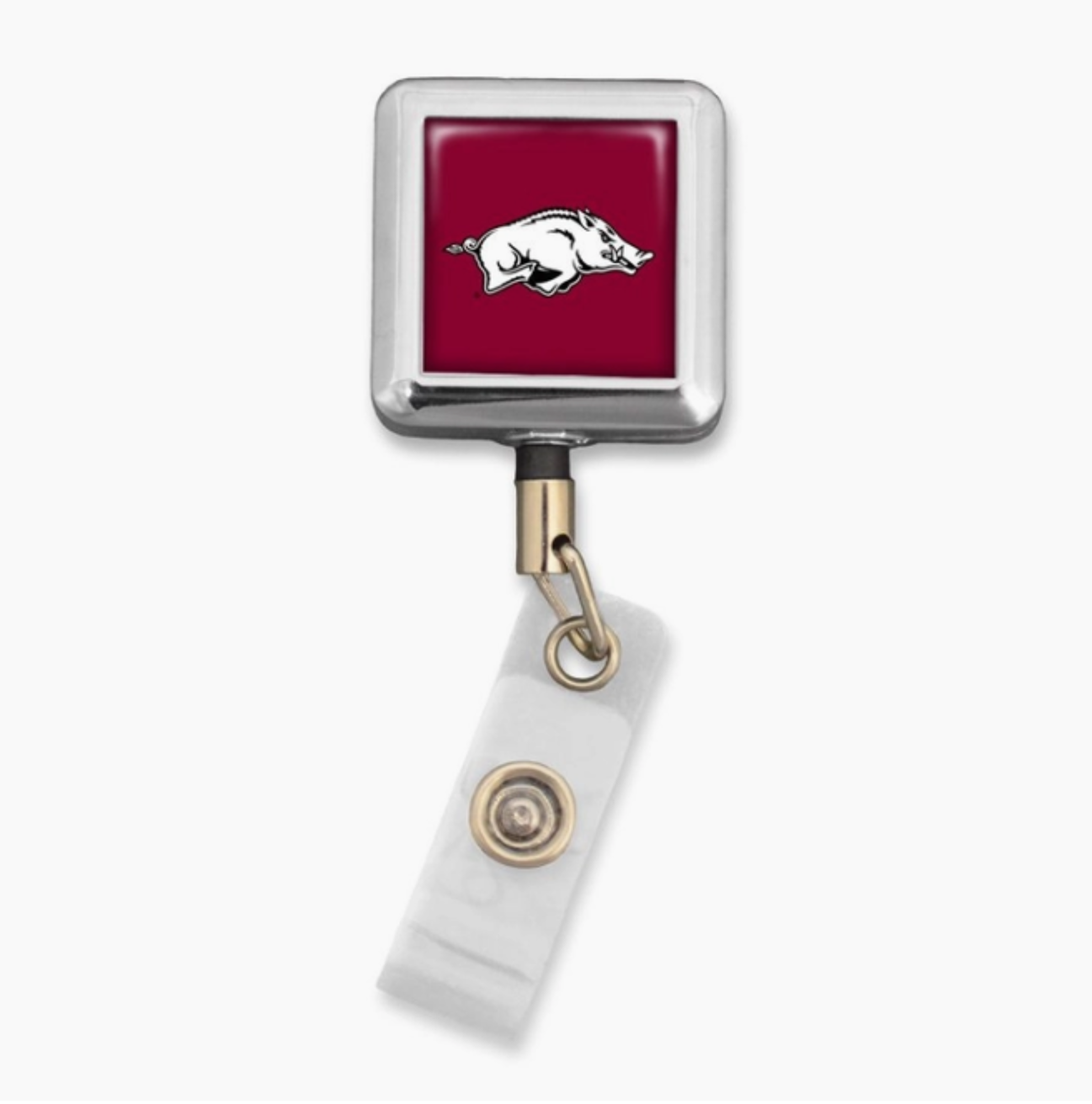 image of: Arkansas Razorbacks NCAA Square Badge Clip