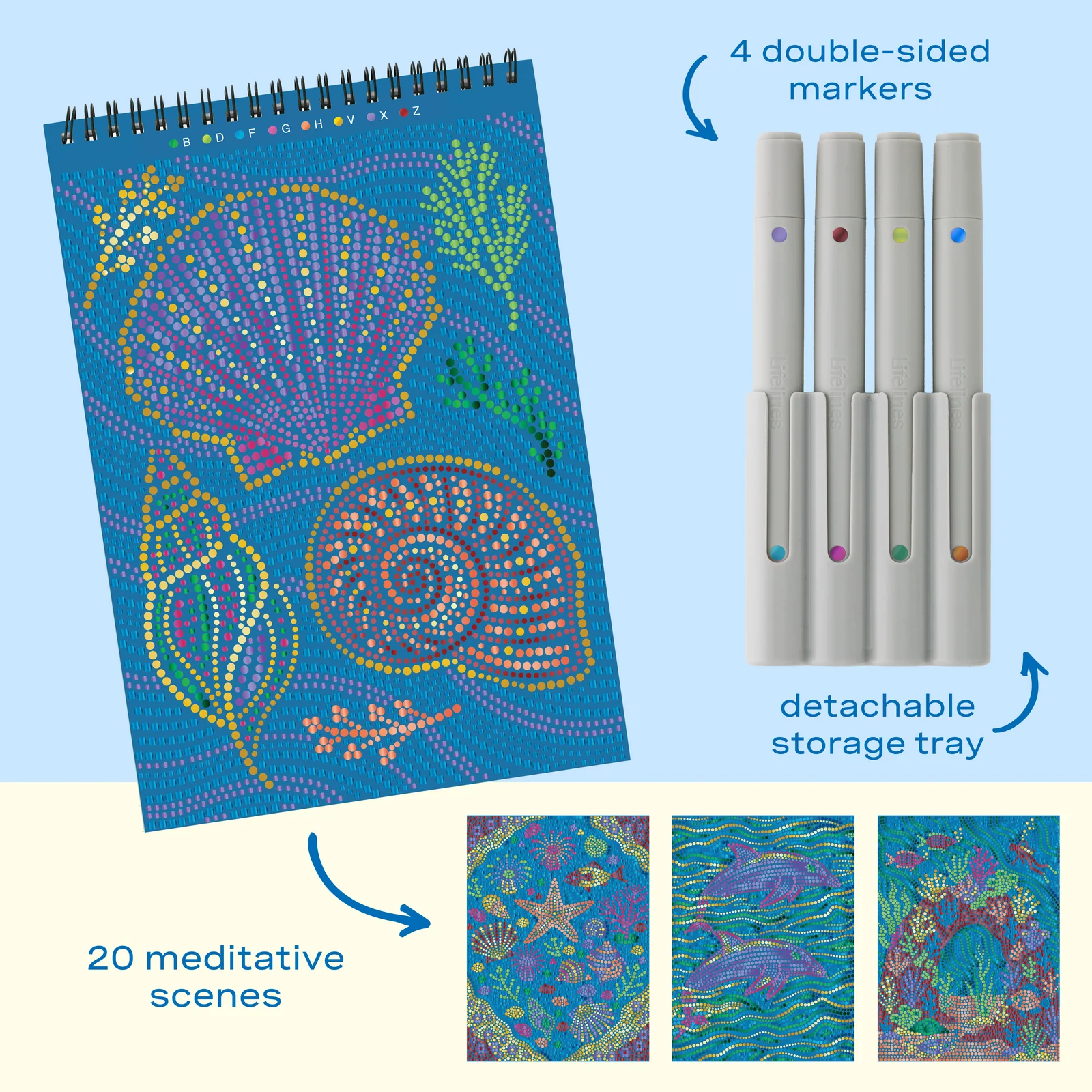 Product image 4 of 5 for FlowArt DOT by LETTER  by Lifelines - A Meditative Activity