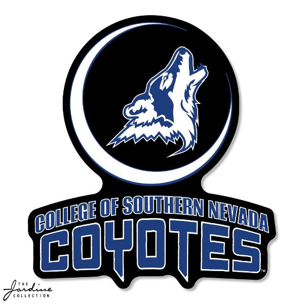 CSN 6" VINYL DECAL BLUE COYOTE; $7.99