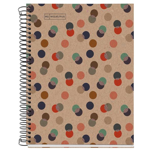 SPIRAL MIGUEL RIUS 4 SUBJECT RECYCLED CONFETTI; $21.99