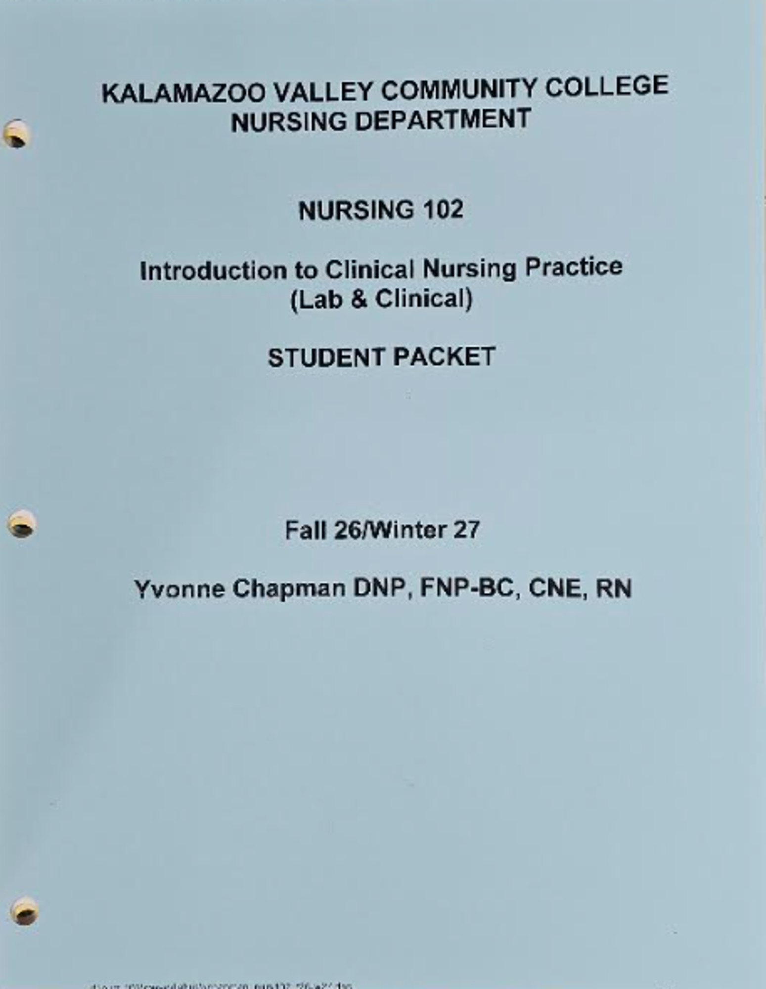 Cover image for NURS 102 COURSEPACK - NEW for FALL 26