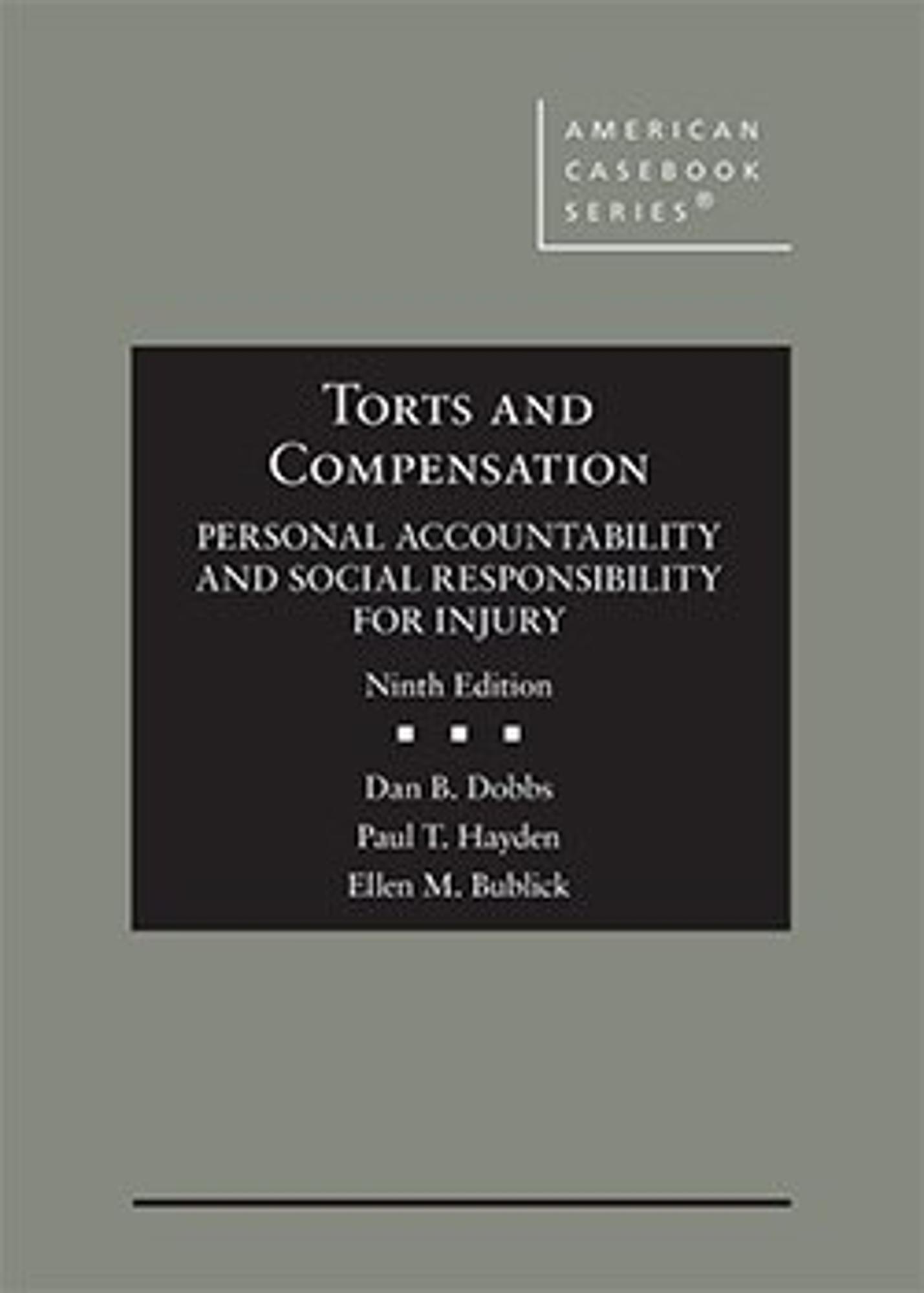 Cover image for Torts and Compensation