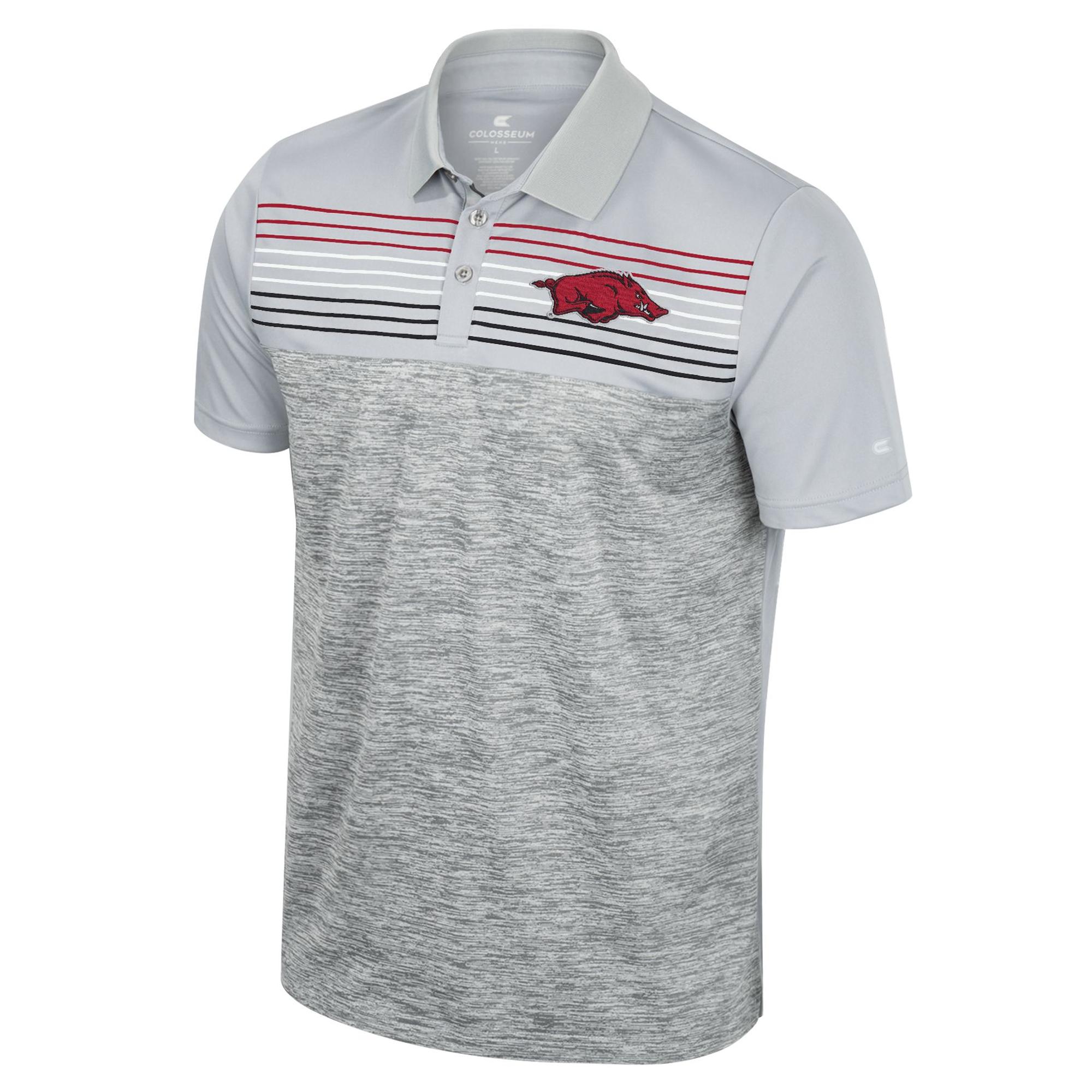 image of: Arkansas Razorbacks Men's Cybernetic Polo - Grey