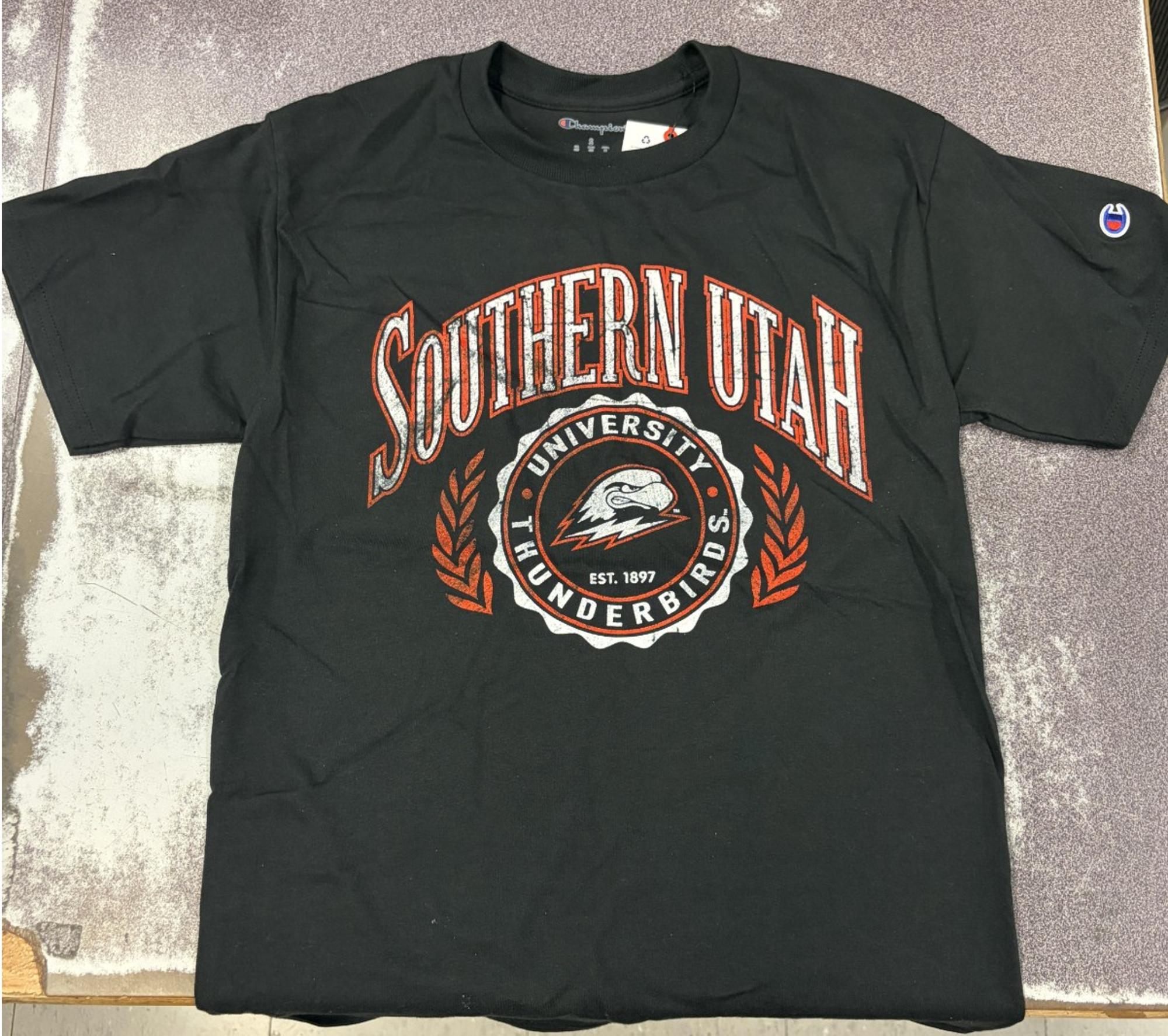 Product image 1 of 1 for CHAMPION TEE S/S BLACK SOUTHERN UTAH 1897