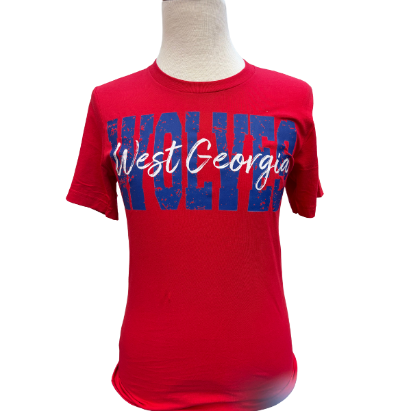 SCRIPT DISTRESSED SPIRIT WEAR TEE; $29.99