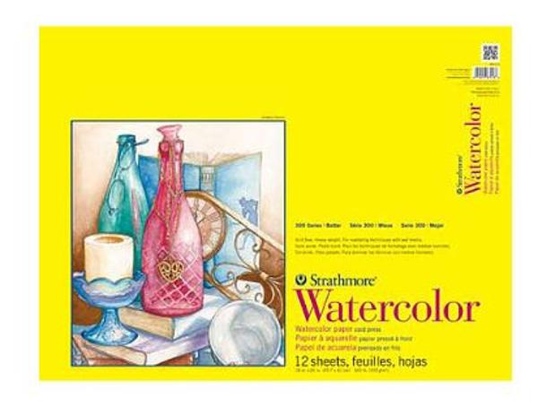 Strathmore 300 Series Watercolor Pad 11" x 15"; $11.99