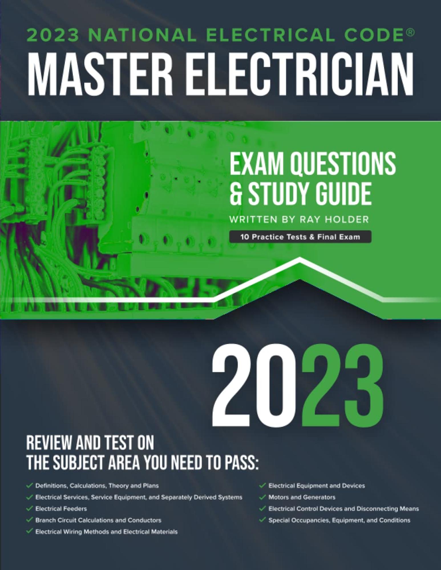 Cover image for 2023 Master Electrician Exam Prep & Study Guide
