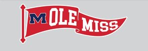 image of: Ole Miss Pennant Decal