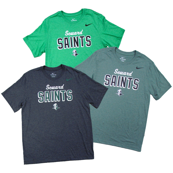 NIKE SEWARD SAINTS TRI-BLEND SHORT SLEEVE TEE; $39.99