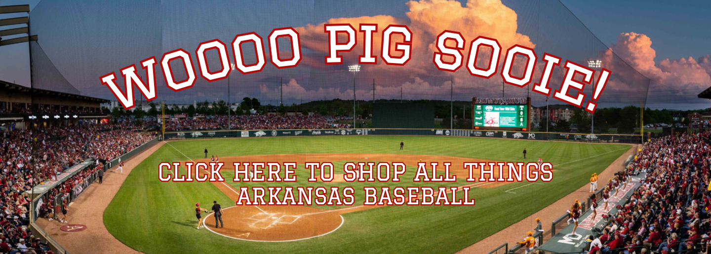Click to shop all things Razorback Baseball