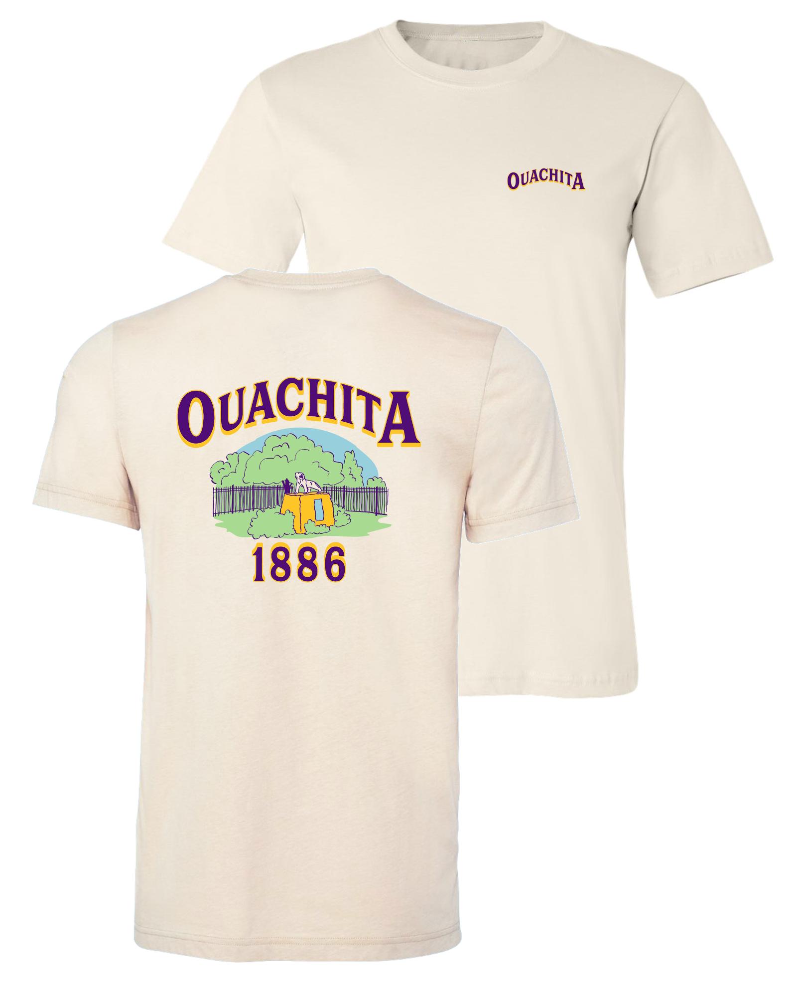 image of: Ouachita Tiger Statue Boyfriend Favorite Short Sleeve Tee